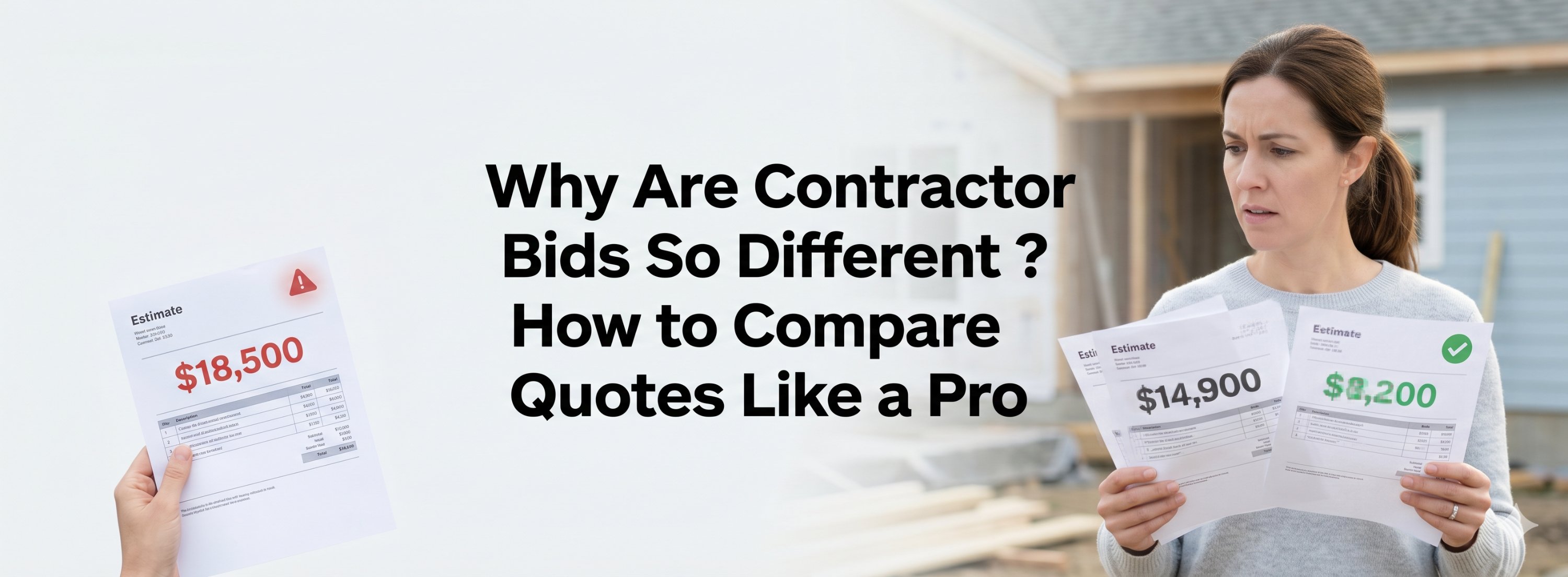 Why Are Contractor Bids So Different? How to Compare Quotes Like a Pro